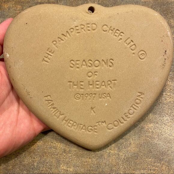 Vintage NEW Pampered Chef Seasons of the Heart Cookie Mold 1997 - Picture 3 of 5
